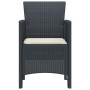 Silla de jardín Set de 2 Antracita, Crema Poliratán Estándar de , Sillas de jardín - Ref: Foro24-847452, Precio: 84,49 €, Des...