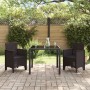sillas de jardín 2 pcs marrón poli ratán de , Sillas de jardín - Ref: Foro24-847453, Precio: 78,64 €, Descuento: %