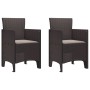Sillas de Jardín de con Cojines Set de 2 Marrón, Taupe de , Sillas de jardín - Ref: Foro24-847454, Precio: 84,49 €, Descuento: %