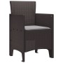 Silla de Jardín Set de 2 Marrón Ratán Estándar Duradero de , Sillas de jardín - Ref: Foro24-847455, Precio: 84,49 €, Descuent...