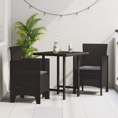 Silla de Jardín Juego de 2 Marrón, Antracita Plástico, Cojines de , Sillas de jardín - Ref: Foro24-847456, Precio: 84,49 €, D...