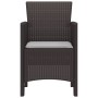 Silla de Jardín Set de 2 Marrón Ratán Estándar Duradero de , Sillas de jardín - Ref: Foro24-847455, Precio: 84,49 €, Descuent...