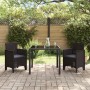 Silla de Jardín Juego de 2 Marrón, Antracita Plástico, Cojines de , Sillas de jardín - Ref: Foro24-847456, Precio: 84,49 €, D...