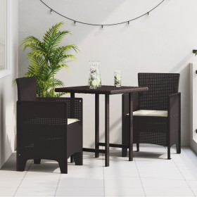 Sillas de jardín con cojines 2 pcs Marrón Poliratán de , Sillas de jardín - Ref: Foro24-847457, Precio: 84,49 €, Descuento: %