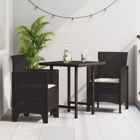 Sillas de jardín con cojines 2 pcs Marrón Poliratán de , Sillas de jardín - Ref: Foro24-847457, Precio: 84,49 €, Descuento: %