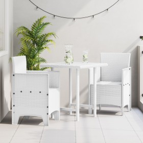 Silla de Jardín Conjunto de 2 Blanco Estilo de Ratán Plástico de , Sillas de jardín - Ref: Foro24-847458, Precio: 77,19 €, De...