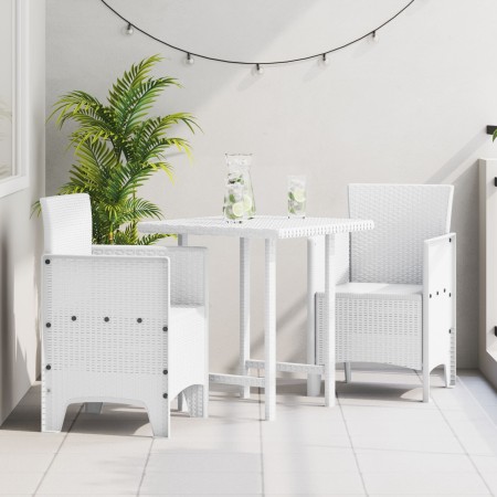 Silla de Jardín Conjunto de 2 Blanco Estilo de Ratán Plástico de , Sillas de jardín - Ref: Foro24-847458, Precio: 77,19 €, De...