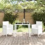 Silla de Jardín Conjunto de 2 Blanco Estilo de Ratán Plástico de , Sillas de jardín - Ref: Foro24-847458, Precio: 77,19 €, De...