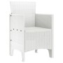 Silla de Jardín Conjunto de 2 Blanco Estilo de Ratán Plástico de , Sillas de jardín - Ref: Foro24-847458, Precio: 77,19 €, De...