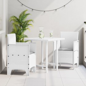 Silla de Jardín Juego de 2 Blanco, Gris Claro Plástico, Tela de , Sillas de jardín - Ref: Foro24-847460, Precio: 83,05 €, Des...