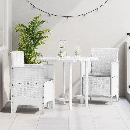 Silla de Jardín Juego de 2 Blanco, Gris Claro Plástico, Tela de , Sillas de jardín - Ref: Foro24-847460, Precio: 83,05 €, Des...