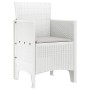 Silla de Jardín Juego de 2 Blanco, Gris Claro Plástico, Tela de , Sillas de jardín - Ref: Foro24-847460, Precio: 83,05 €, Des...