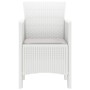 Silla de Jardín Juego de 2 Blanco, Gris Claro Plástico, Tela de , Sillas de jardín - Ref: Foro24-847460, Precio: 83,05 €, Des...