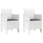 Silla de Jardín Set de 2 Blanco, Antracita Polipropileno, Poliéster de , Sillas de jardín - Ref: Foro24-847461, Precio: 83,05...