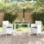 Silla de Jardín Set de 2 Blanco, Antracita Polipropileno, Poliéster de , Sillas de jardín - Ref: Foro24-847461, Precio: 83,05...