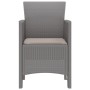 Silla de jardín Juego de 2 Gris claro Poliratán y acero Estándar de , Sillas de jardín - Ref: Foro24-847464, Precio: 82,10 €,...