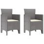 Silla de Jardín Conjunto de 2 Gris claro y crema Polipropileno de , Sillas de jardín - Ref: Foro24-847467, Precio: 82,11 €, D...