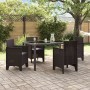Silla de jardín Juego de 4 Marrón Polipropileno Estándar de , Sillas de jardín - Ref: Foro24-847476, Precio: 153,33 €, Descue...