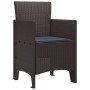 Silla de jardín Juego de 4 Marrón Polipropileno Estándar de , Sillas de jardín - Ref: Foro24-847476, Precio: 153,33 €, Descue...