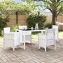 Silla de Jardín Juego de 4 Blanco Poliratán Estándar Ligero de , Sillas de jardín - Ref: Foro24-847478, Precio: 138,18 €, Des...