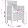 Silla de Jardín  Juego de 4 Gris claro, cojines taupe | Foro24.es | Tu tienda online para hogar, jardín y más Foro24.es