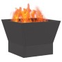 Fogón Cuadrado Negro 40x40x30 cm Acero de , Chimeneas - Ref: Foro24-858908, Precio: 50,47 €, Descuento: %