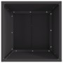 Fogón Cuadrado Negro 40x40x30 cm Acero de , Chimeneas - Ref: Foro24-858908, Precio: 50,47 €, Descuento: %