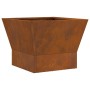 Hoguera Cuadrada 40x40x30 cm Acero Envejecido de , Chimeneas - Ref: Foro24-858909, Precio: 46,57 €, Descuento: %