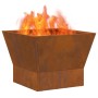 Hoguera Cuadrada 40x40x30 cm Acero Envejecido de , Chimeneas - Ref: Foro24-858909, Precio: 46,57 €, Descuento: %