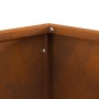 Hoguera Cuadrada 40x40x30 cm Acero Envejecido de , Chimeneas - Ref: Foro24-858909, Precio: 46,57 €, Descuento: %