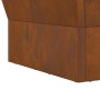 Hoguera Cuadrada 40x40x30 cm Acero Envejecido de , Chimeneas - Ref: Foro24-858909, Precio: 46,57 €, Descuento: %