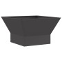 Fogón Cuadrado Negro 60x60x35 cm Acero de , Chimeneas - Ref: Foro24-858910, Precio: 70,17 €, Descuento: %