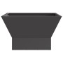 Fogón Cuadrado Negro 60x60x35 cm Acero de , Chimeneas - Ref: Foro24-858910, Precio: 70,17 €, Descuento: %