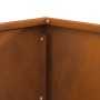 Fogata Cuadrada Marrón 60x60x35 cm de acero envejecido de , Chimeneas - Ref: Foro24-858911, Precio: 64,77 €, Descuento: %