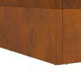 Fogata Cuadrada Marrón 60x60x35 cm de acero envejecido de , Chimeneas - Ref: Foro24-858911, Precio: 64,77 €, Descuento: %