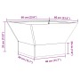 Fogata Cuadrada Marrón 60x60x35 cm de acero envejecido de , Chimeneas - Ref: Foro24-858911, Precio: 64,77 €, Descuento: %