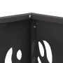Hoguera Cuadrada Negra 40x40x40 cm Acero de , Chimeneas - Ref: Foro24-858912, Precio: 59,81 €, Descuento: %