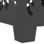Hoguera Cuadrada Negra 40x40x40 cm Acero de , Chimeneas - Ref: Foro24-858912, Precio: 59,81 €, Descuento: %