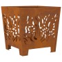 Chimenea VidaXL Cuadrada 40x40x40 cm de Acero Resistente a la Intemperie de , Chimeneas - Ref: Foro24-858913, Precio: 54,87 €...