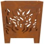 Chimenea VidaXL Cuadrada 40x40x40 cm de Acero Resistente a la Intemperie de , Chimeneas - Ref: Foro24-858913, Precio: 54,87 €...