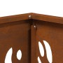 Chimenea VidaXL Cuadrada 40x40x40 cm de Acero Resistente a la Intemperie de , Chimeneas - Ref: Foro24-858913, Precio: 54,87 €...