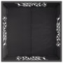 Fogata Cuadrada Negra 60x60x40 cm Acero de , Chimeneas - Ref: Foro24-858914, Precio: 76,71 €, Descuento: %