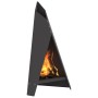 Hoguera Pyramid 58x36x100 cm Acero Resistente a la Intemperie de , Chimeneas - Ref: Foro24-858916, Precio: 87,27 €, Descuento: %