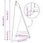 Hoguera Pyramid 58x36x100 cm Acero Resistente a la Intemperie de , Chimeneas - Ref: Foro24-858916, Precio: 87,27 €, Descuento: %