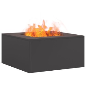 Fogón Cuadrado Negro 60x60x30 cm Acero de , Chimeneas - Ref: Foro24-858918, Precio: 100,25 €, Descuento: %