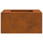 Fogata Cuadrada 60x60x30 cm Acero Corrosion de , Chimeneas - Ref: Foro24-858919, Precio: 92,24 €, Descuento: %