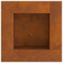 Fogata Cuadrada 60x60x30 cm Acero Corrosion de , Chimeneas - Ref: Foro24-858919, Precio: 92,24 €, Descuento: %