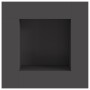 Hoguera cuadrada negra 80x80x40 cm de acero de , Chimeneas - Ref: Foro24-858920, Precio: 146,70 €, Descuento: %
