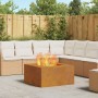 Hoguera Cuadrada 80x80x40 cm de Acero Envejecido de , Chimeneas - Ref: Foro24-858921, Precio: 135,53 €, Descuento: %