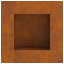 Hoguera Cuadrada 80x80x40 cm de Acero Envejecido de , Chimeneas - Ref: Foro24-858921, Precio: 135,53 €, Descuento: %